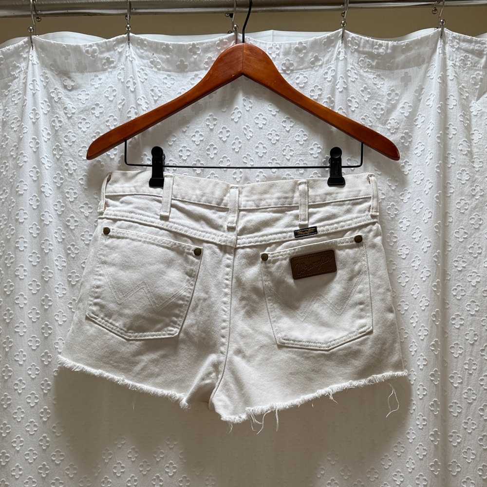 Wrangler White Jean Shorts